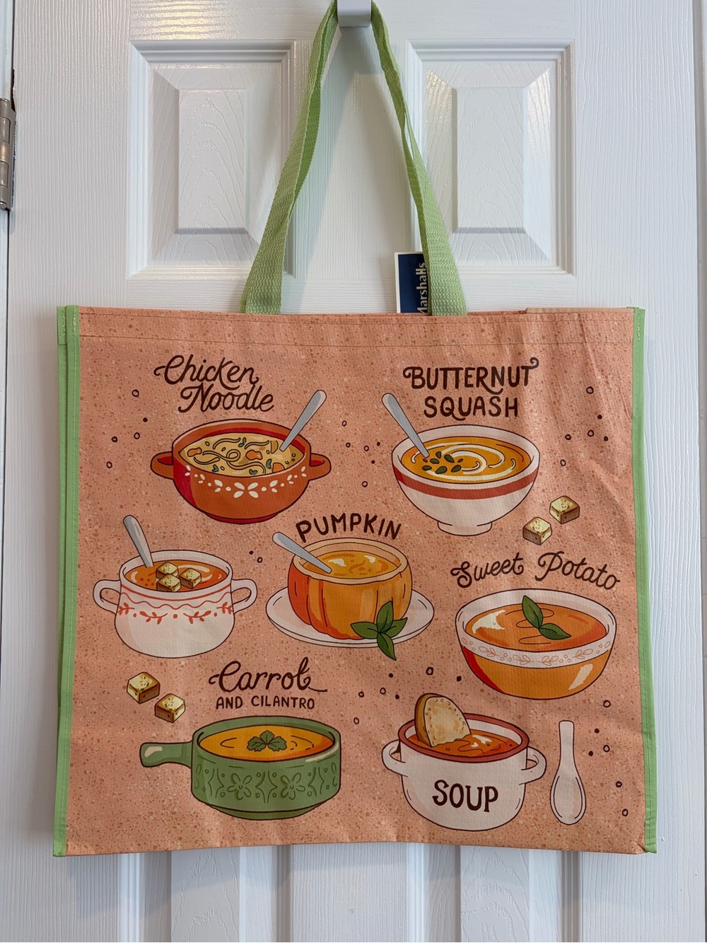 Marshalls/ TJ Maxx Seasonal Soups Reusable Tote Bag 🥫🍲🛍️